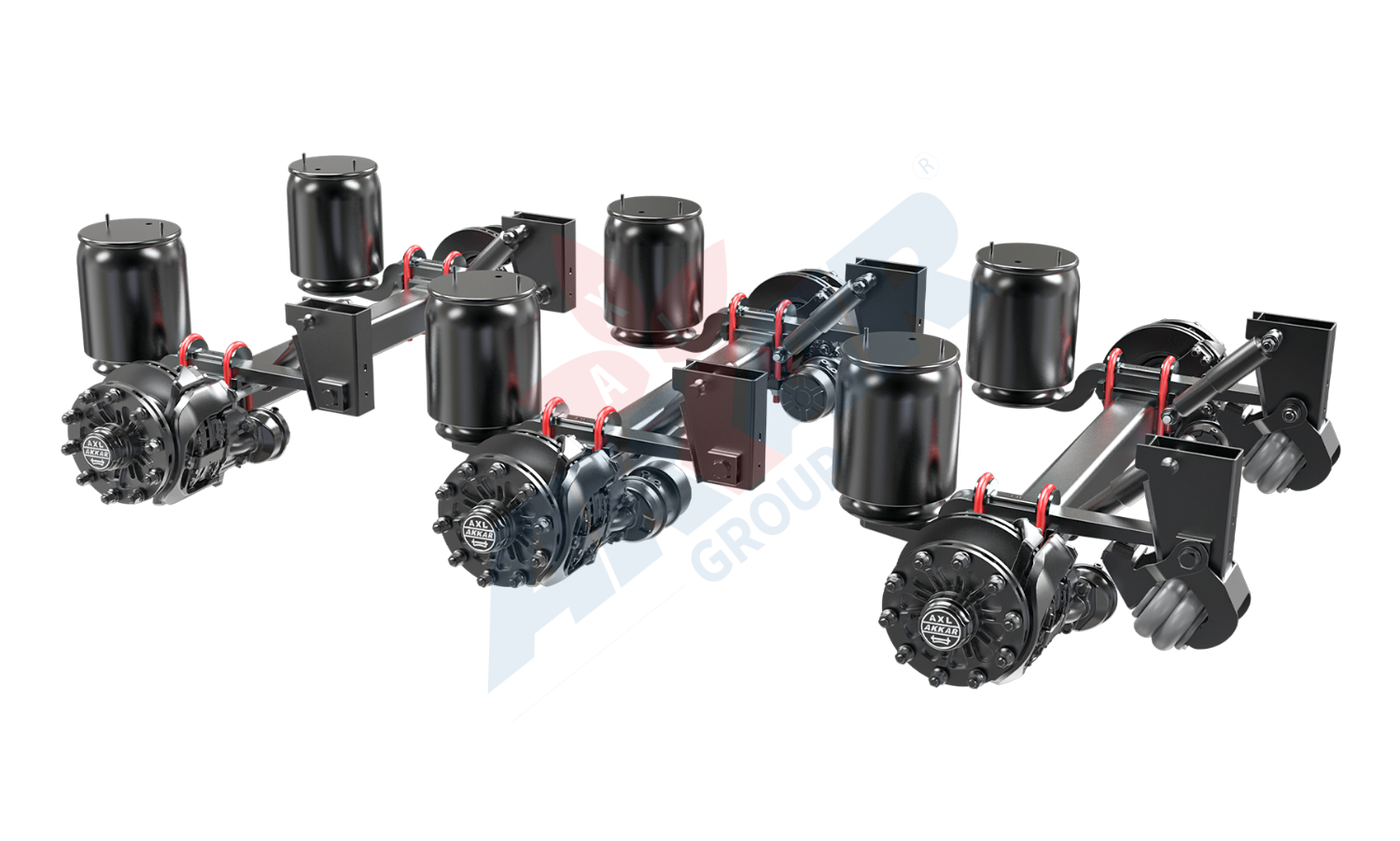 3 x 12 ton Diskli dingil
